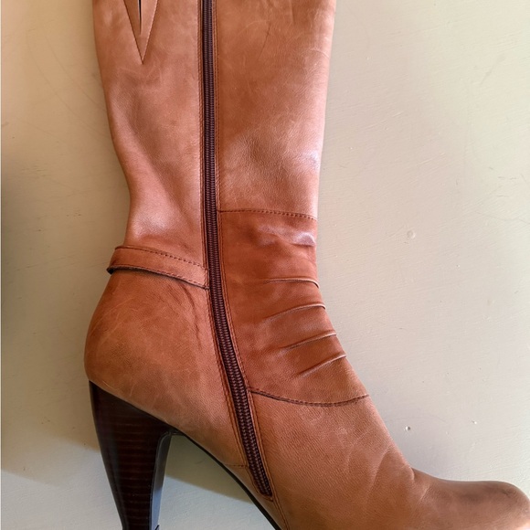 Miz Mooz Tan Heeled Boots - Picture 10 of 16